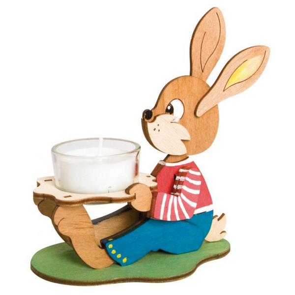 DIY Kit, Bunny Tea Light Holder, sitting by Kuhnert GmbH