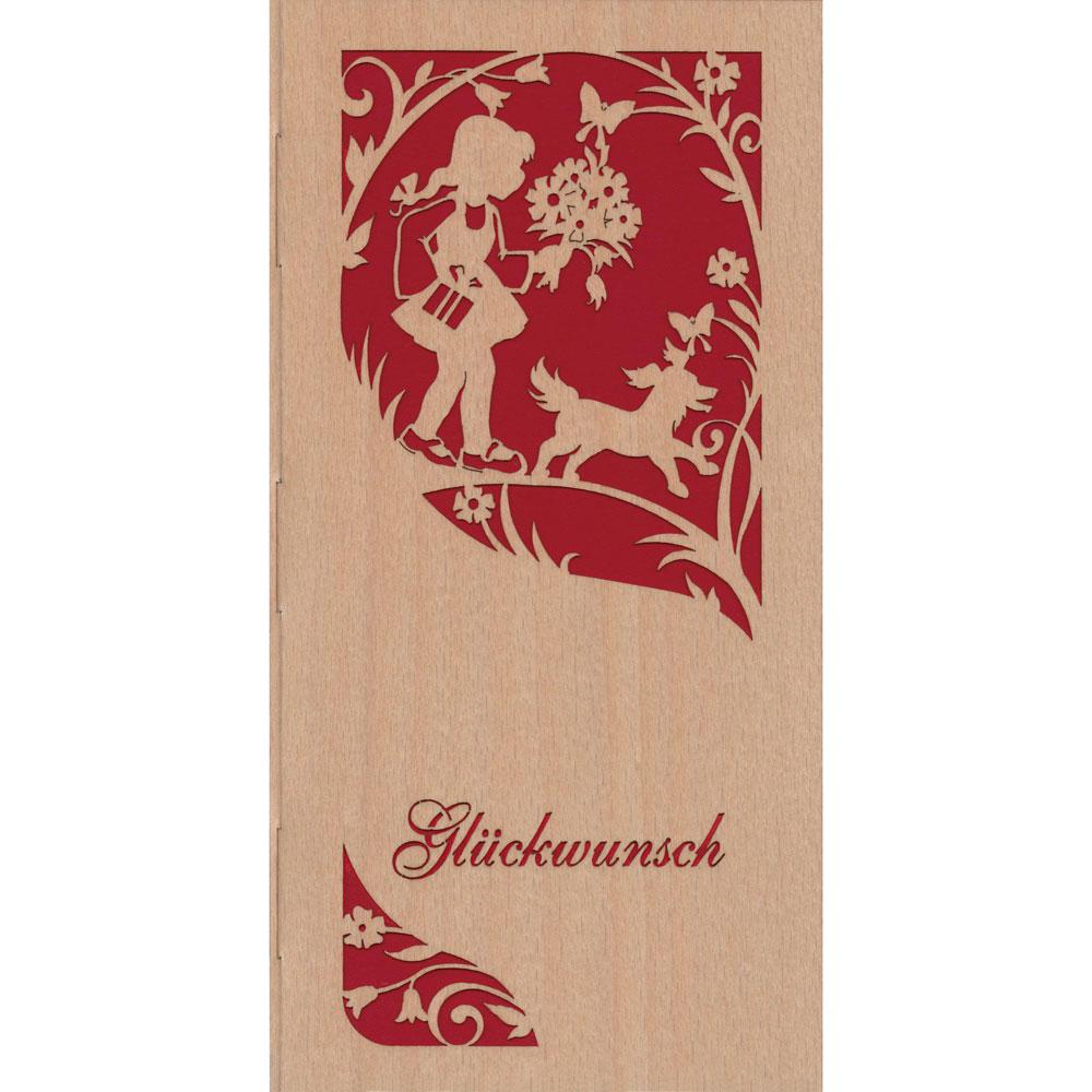 Folding Wood Congratulations Card by Kuhnert GmbH