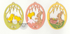 Wood Easter Ornaments, set 3 by Kuhnert GmbH