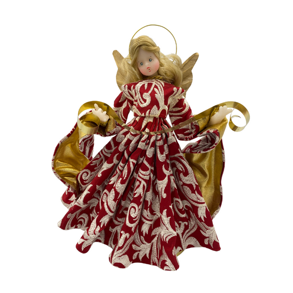 Angel, Red/Silver Jacquard by Lenore Leidel