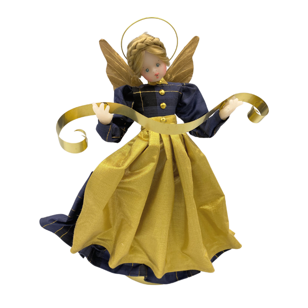 Angel, Blue, Gold Apron,  by Lenore Leidel