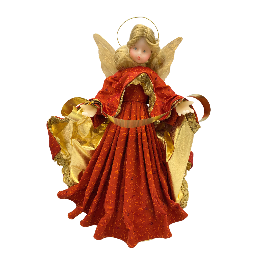 Angel, Vermilion Barocco Dress by Lenore Leidel