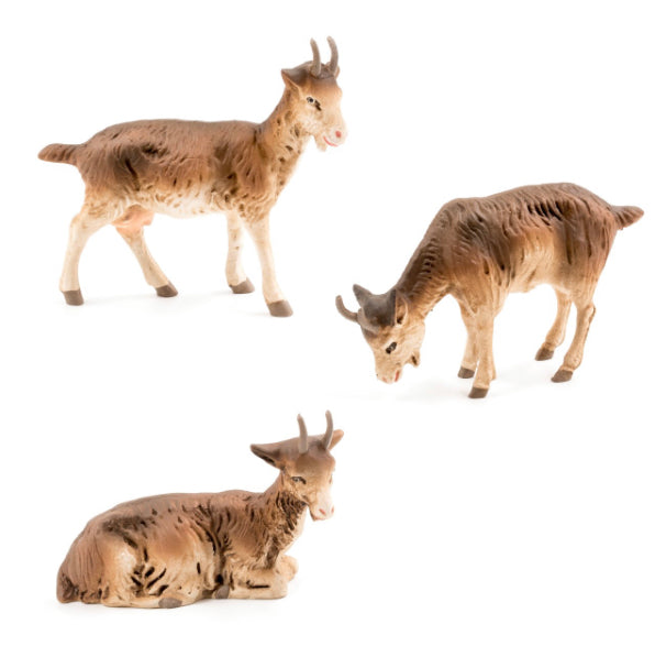 Group of 3 Goats, 11-12cm scale by Marolin Manufaktur